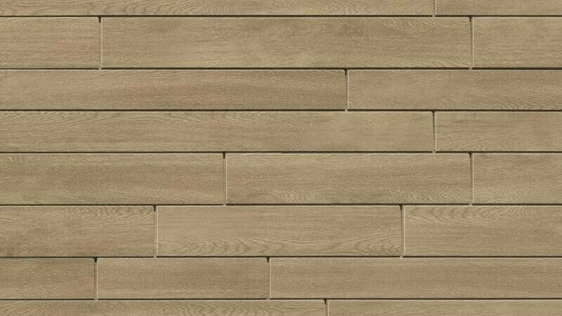 Fassade mit PREFA Sidings in der Farbe Eiche beige-grau