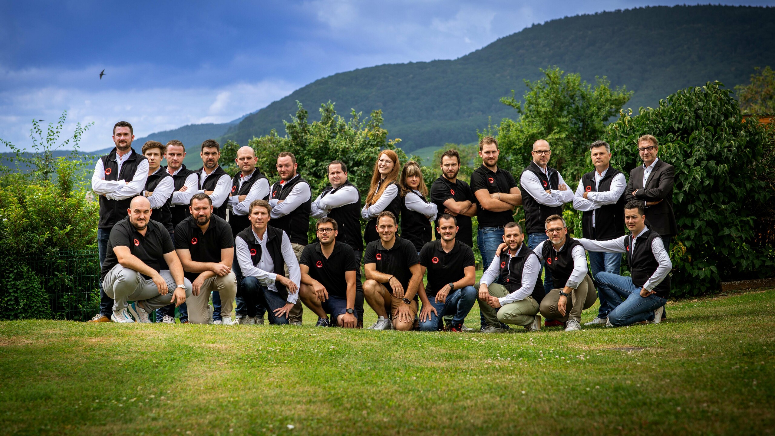 Photo de groupes des collaborateurs PREFA France